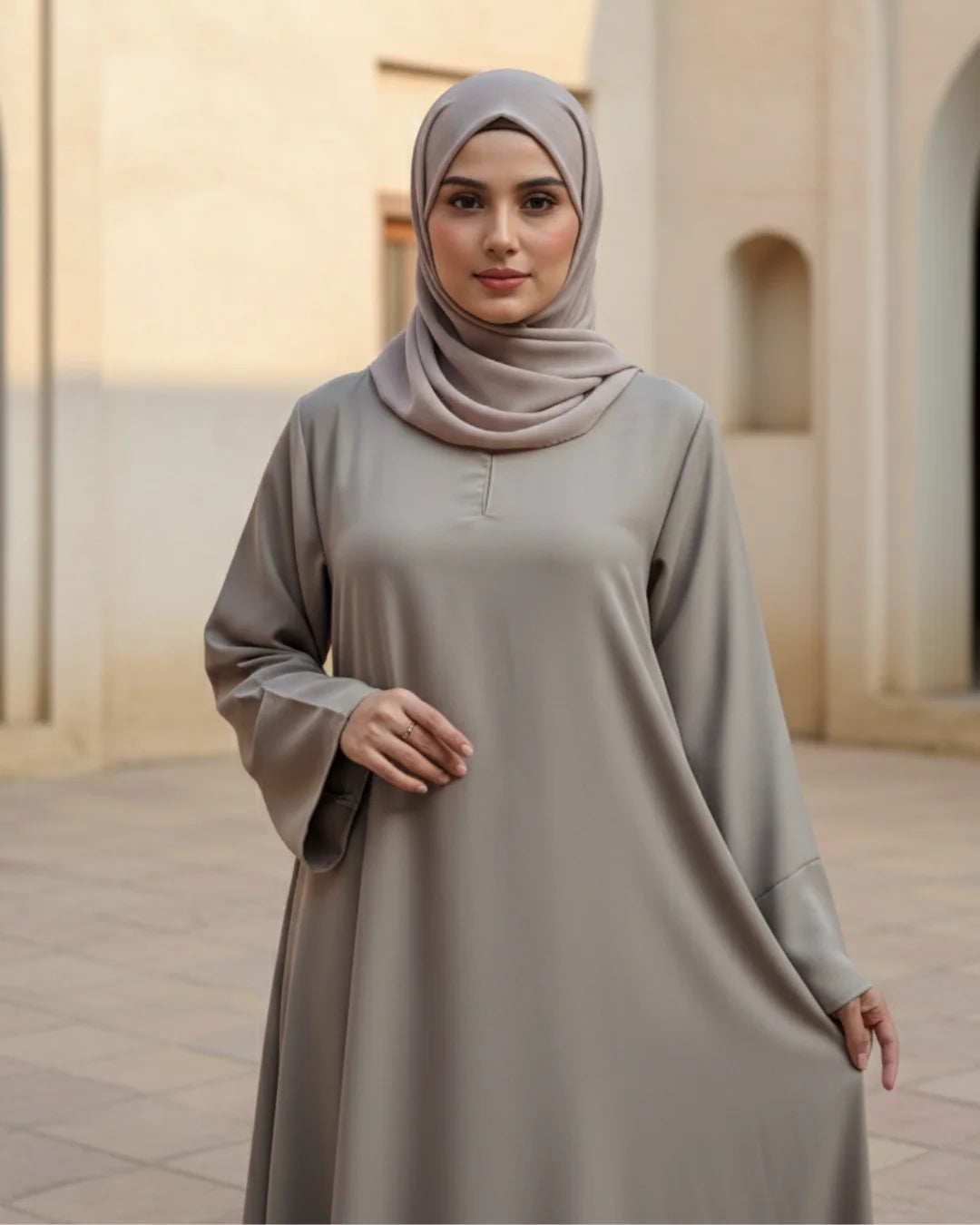 Kanwal Maxi Abaya - Beige